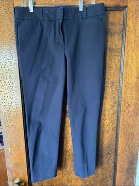 LOFT Navy Straight-Leg Women's Trousers